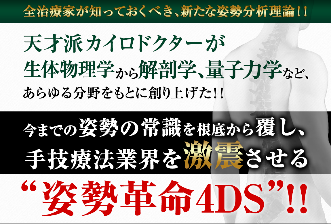 姿勢革命4DSセミナーDVD|手技オンラインドットコム